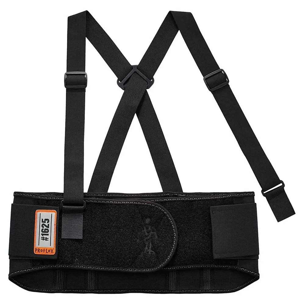 Black Elastic Back Support Brace, M