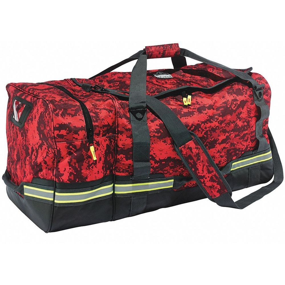 Fire Safety Gear Bag, Polyester, Red, 7688 cu. In