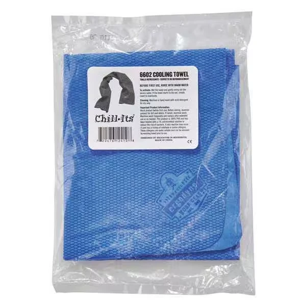 Cooling Towel, Blue, 13 InchL x 29-1/2 InchW