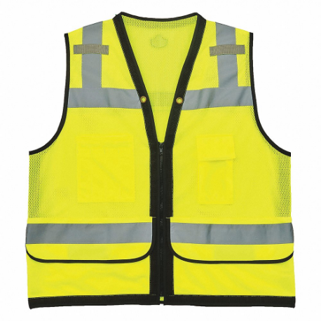 Mesh Surveyors Vest, Lime, L/XL, Lime