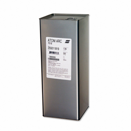 ESAB 255011413 Stick Electrode, Carbon Steel, E7018 H4R, 1/4 Inch x 14 Inch, 50 lb, Atom Arc 7018 | CP4UDJ 288HL4