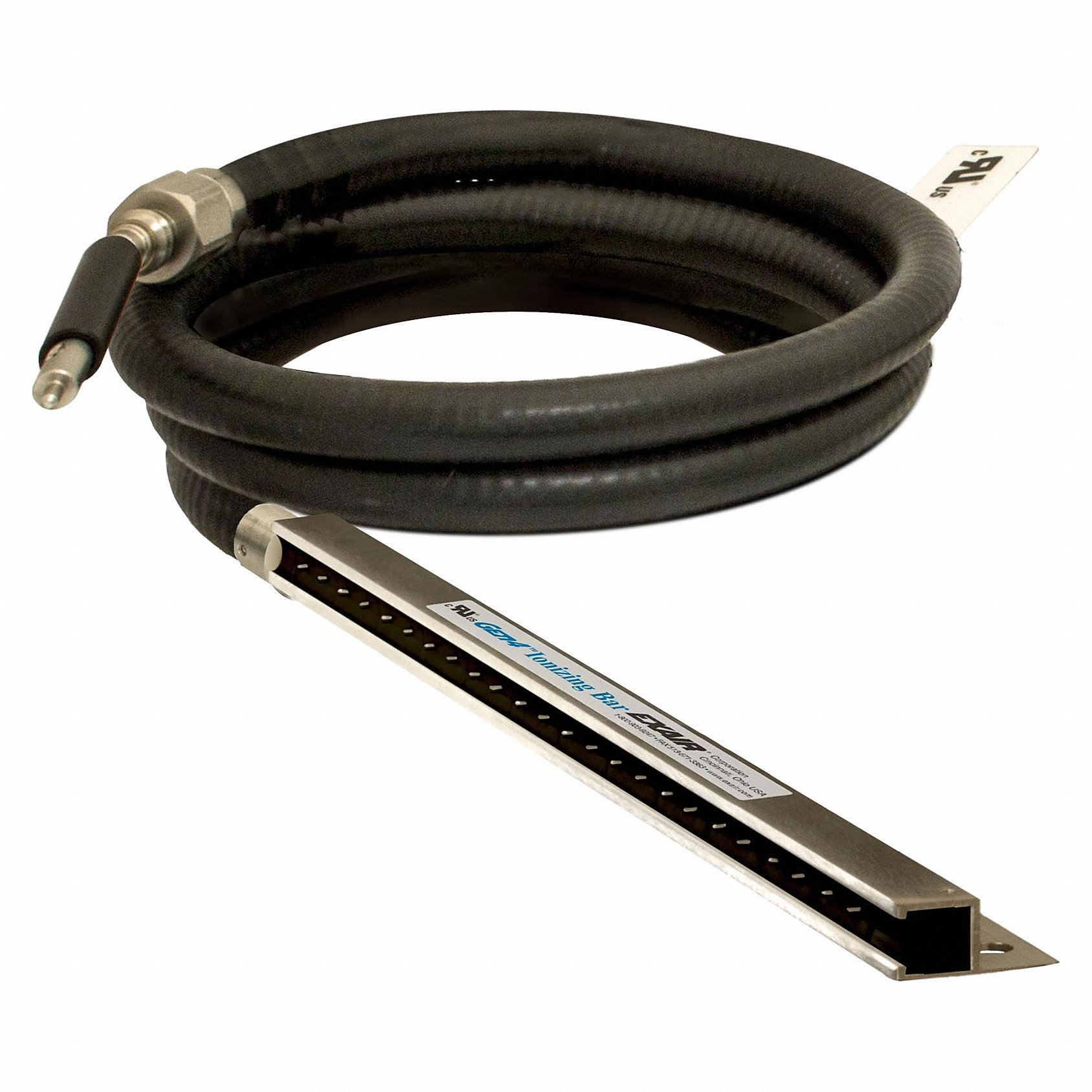 EXAIR 8084 Ionizing Bar, 84 in, 0.1 sec Discharge Time, 4 Inch Max Distance | CP4UQX 361L31