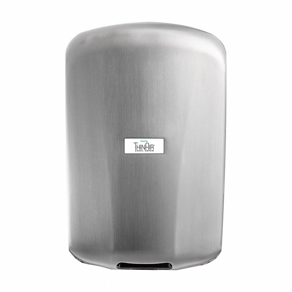 Hand Dryer, Stainless Steel, 100 to 120V AC, 7.7 A