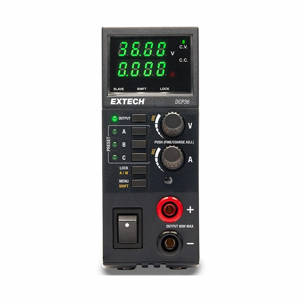 DC Power Supply, Switching Digital DC, 13 x 2 x 5 Inch, 5 A Current Output Max