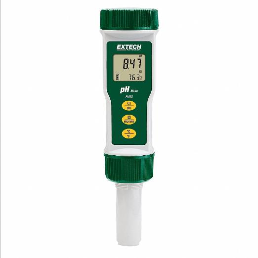 Water Quality Meter, 0.00 to 14.00, 32 Deg. to 194 Deg., Dual Line LCD