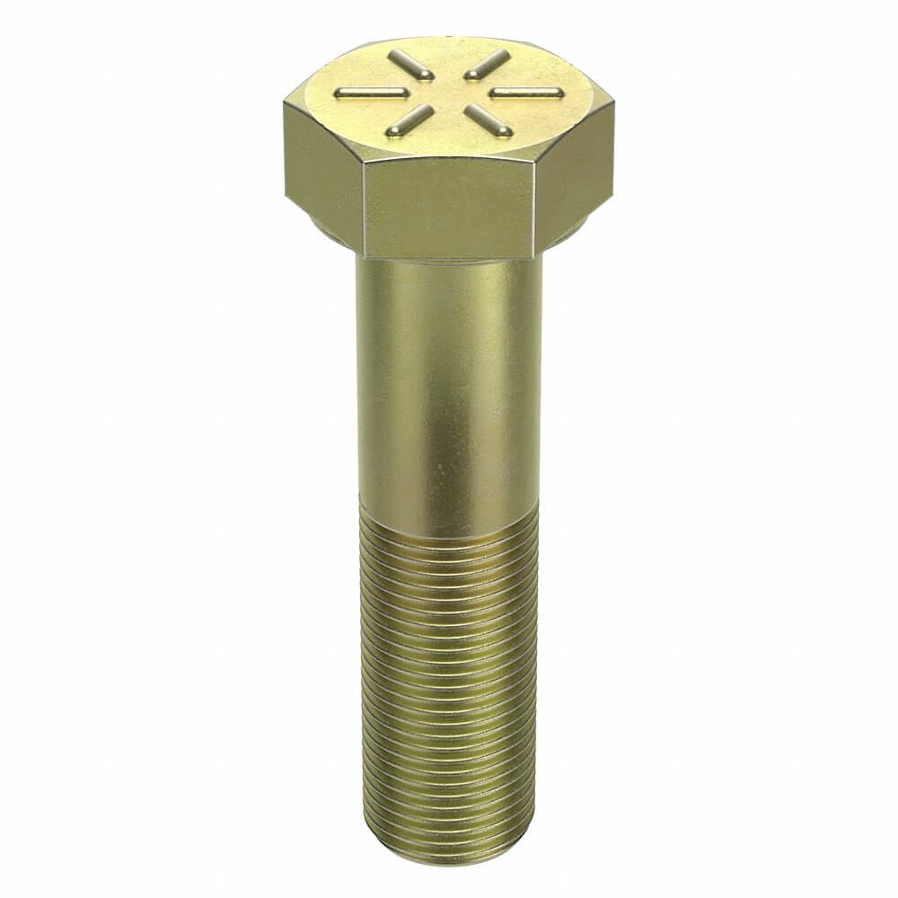 Hex Head Cap Screw, 1 In - 14 Thread Size, Steel, 3 3/4 In Lg., 39/64 In Head Ht., Gr. 8