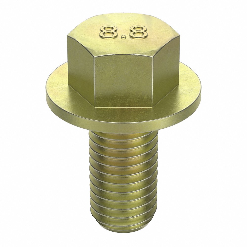 FABORY L01256.160.0035 Flange Bolt, 35mm Flange Dia., M16-2 Thread Size, Class 8.8 Grade | CG7TGV 156Y53
