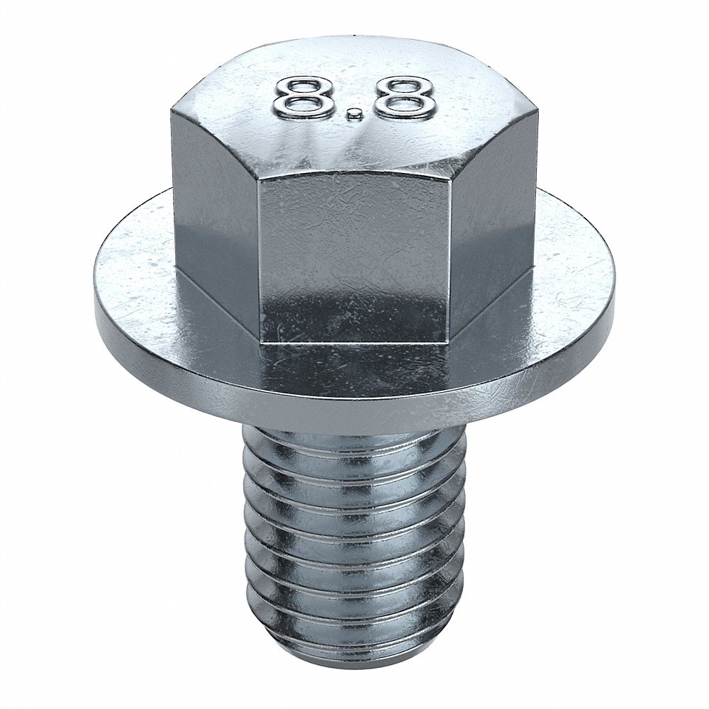 FABORY L01258.100.0025 Flange Bolt, 22.3mm Flange Dia., M10-1.50 Thread Size, Class 8.8 Grade | CG7THT 156Y77