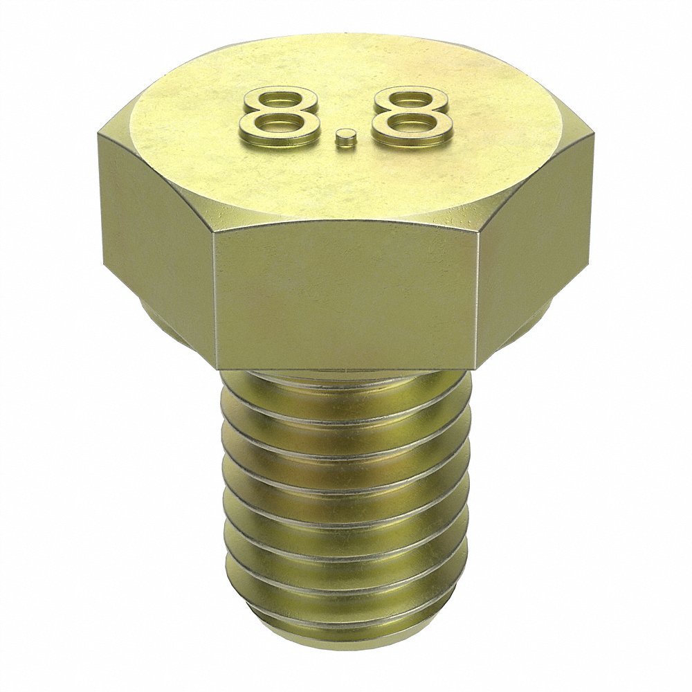 FABORY M01230.080.0010 Hex Head Cap Screw, M8 x 1.25 Thread Size, Class 8.8, 100PK | CG8CMT 38CM64