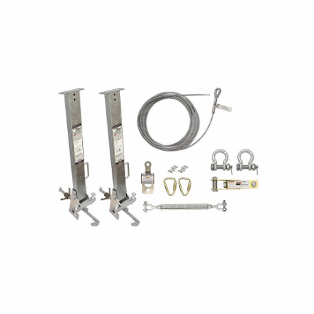 FALLTECH 6033024 Temporary Horizontal Lifeline, 30 ft Lengthifeline Length, Reusable, Anchor Lifeline | CP4XKT 60XH03