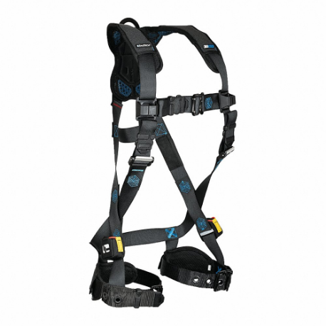 FALLTECH 8128BXS Fall Protection Harness, Quick-Connect/Tongue, Cam | CP4XGD 786EG5