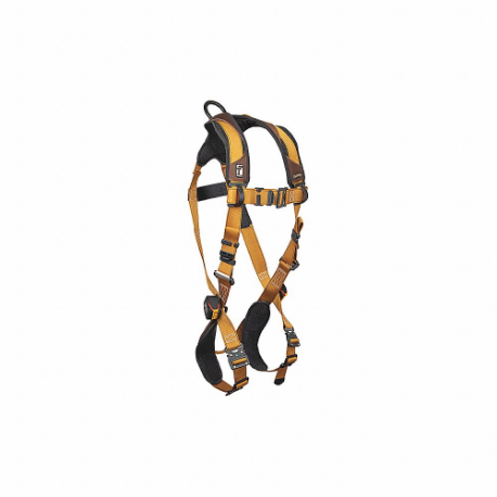 FALLTECH G7082BL Full Body Harness, Positioning, Quick-Connect/Quick-Connect, Cam, L, Padded | CP4XCQ 55MK80