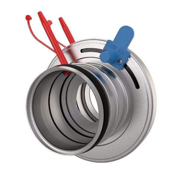 FANTECH 411240 Iris Damper, 16 Inch Duct Size, Galvanized Steel | CL3ZHL