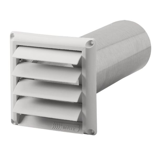 FANTECH 45151 Louver For Exterior Wall Mount, 4 Inch Duct, Plastic | CL3ZGN