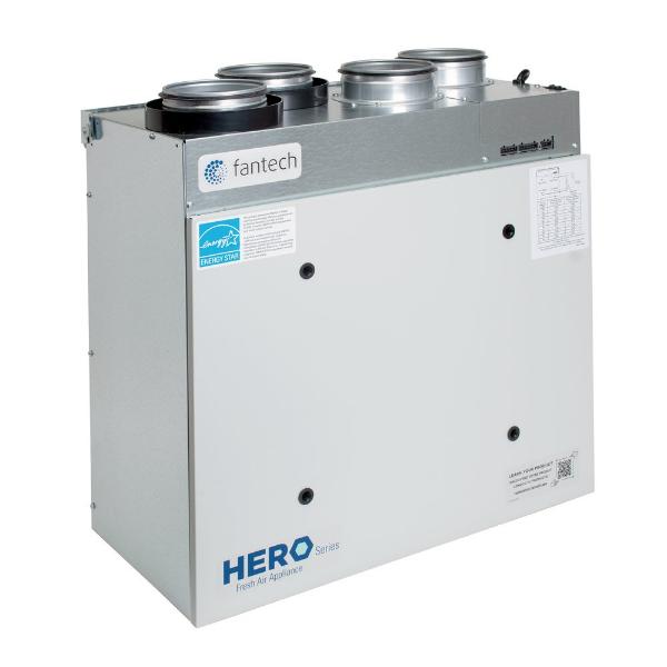 FANTECH 99400 Heat Recovery Ventilator, Top Duct Connection, 120 cfm | CL3ZGF