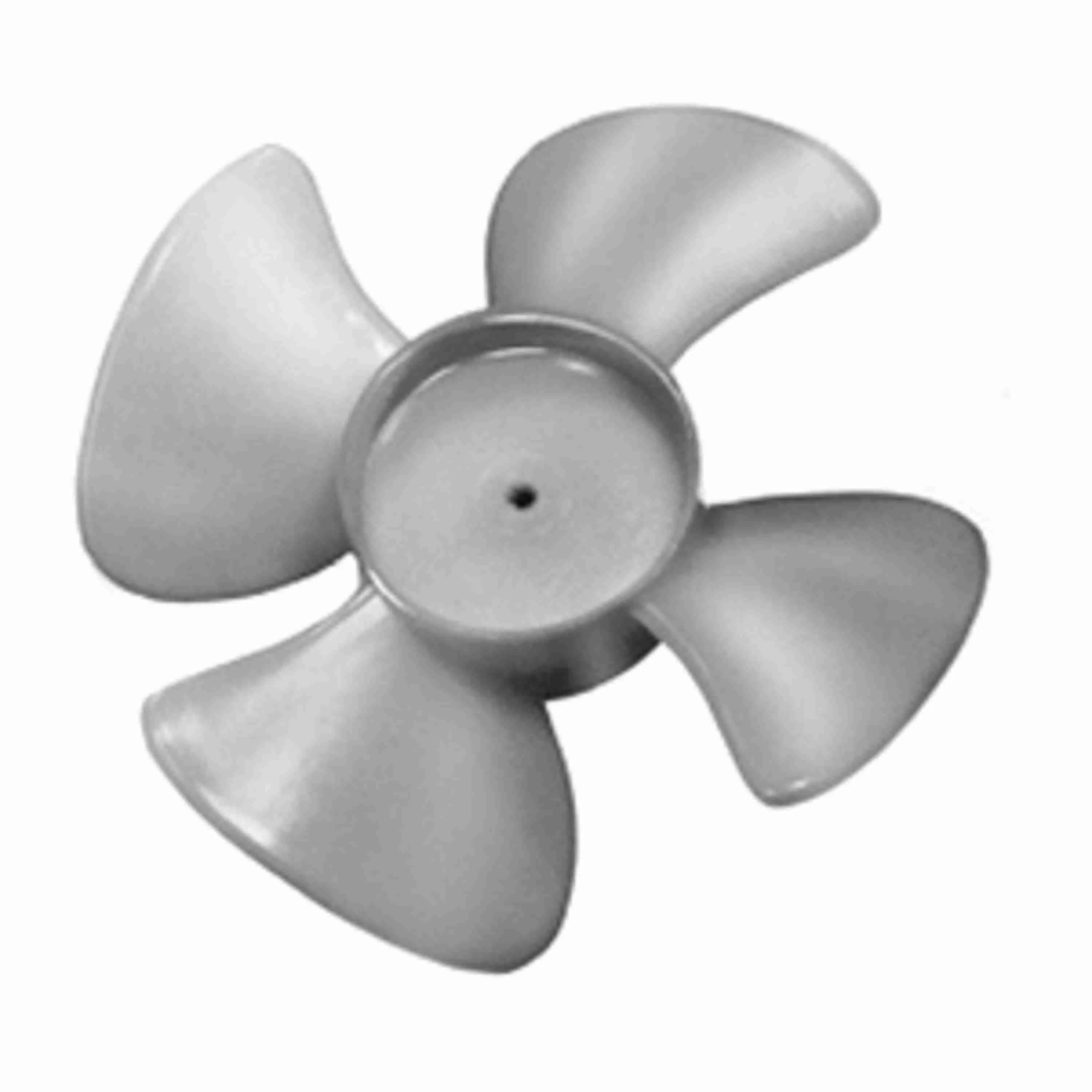 Push-On Fan Blade, 4 Blade, Shaft Size 0.188 Inch, 5.500 Inch Dia