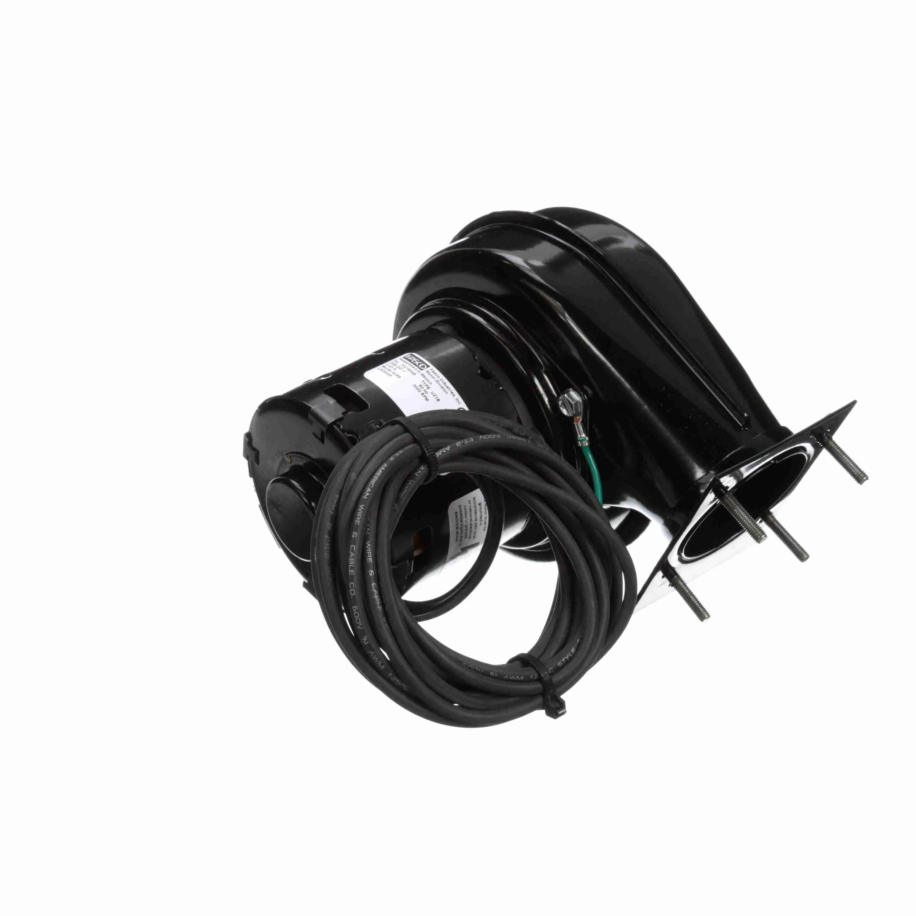 Round Outlet Shaded Pole Draft Inducer Blower, 208-240 V, Flange