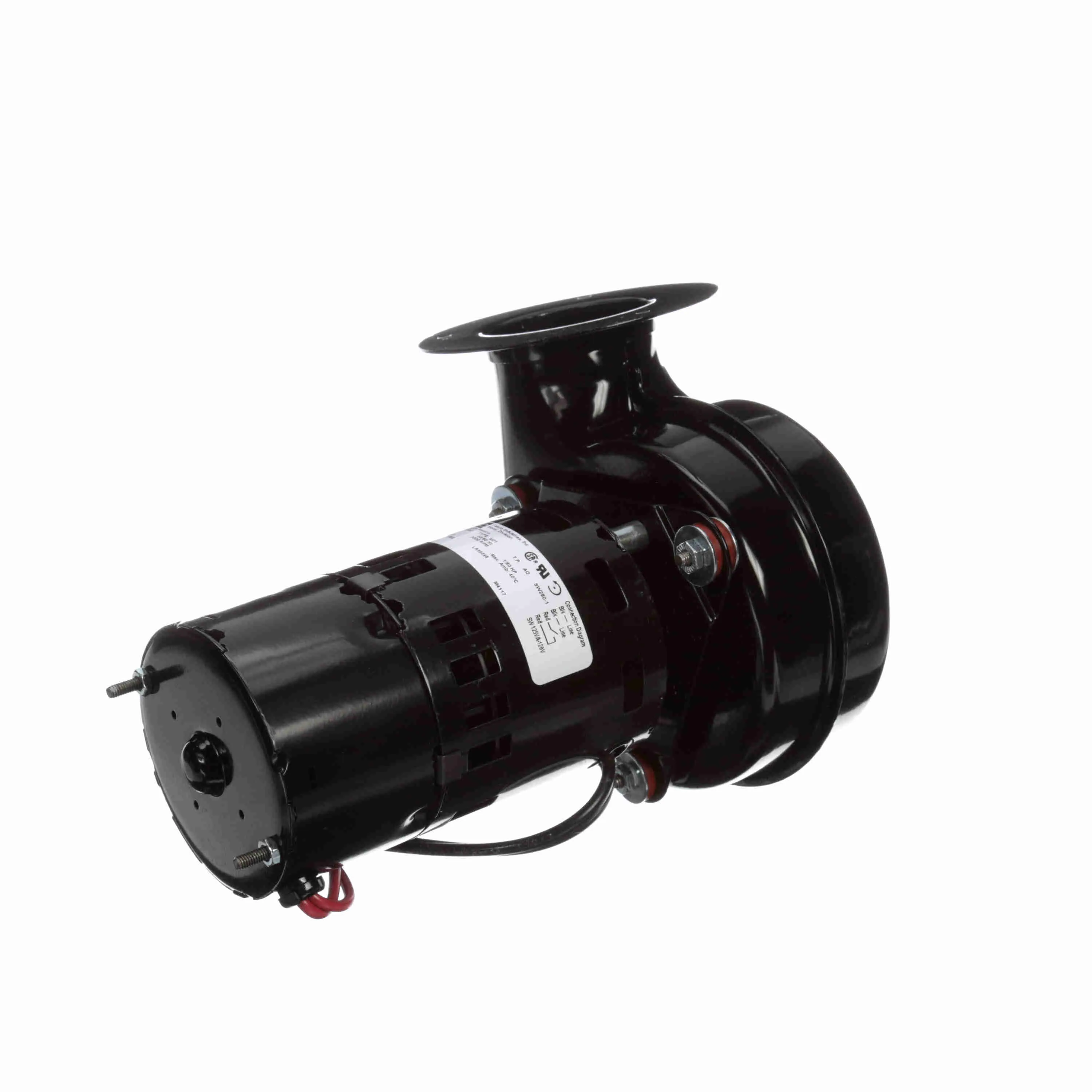 Round Outlet Shaded Pole Draft Inducer Blower, 230 V, Flange