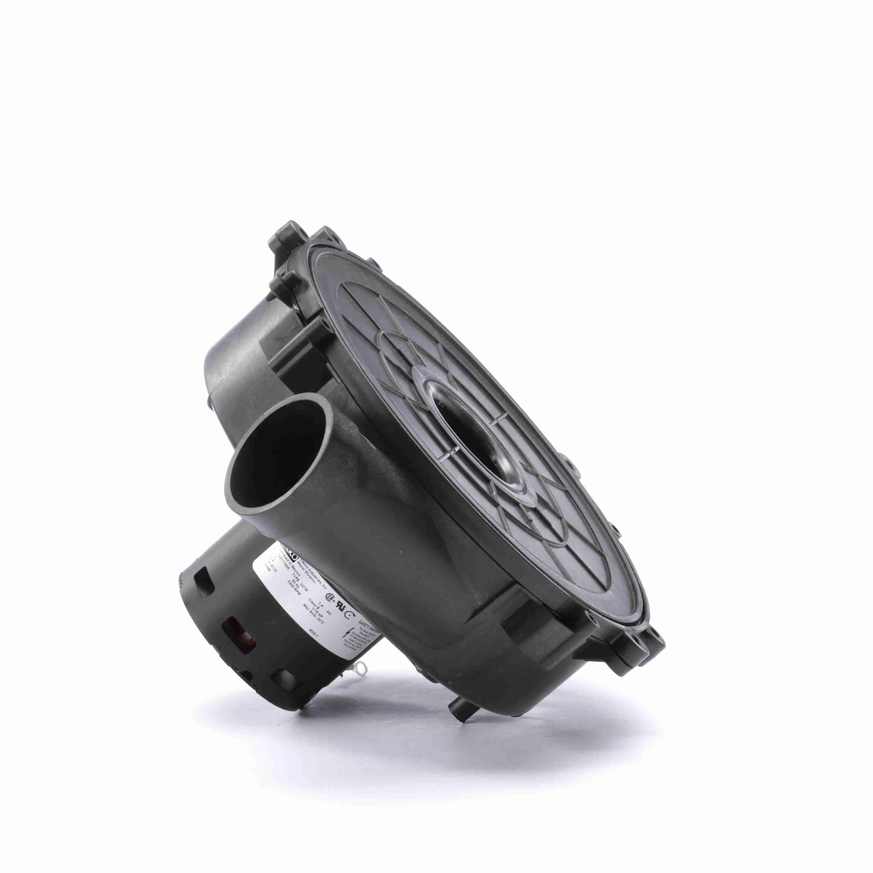 Round Outlet Permanent Split Capacitor Draft Inducer Blower, 120 V, No Flange