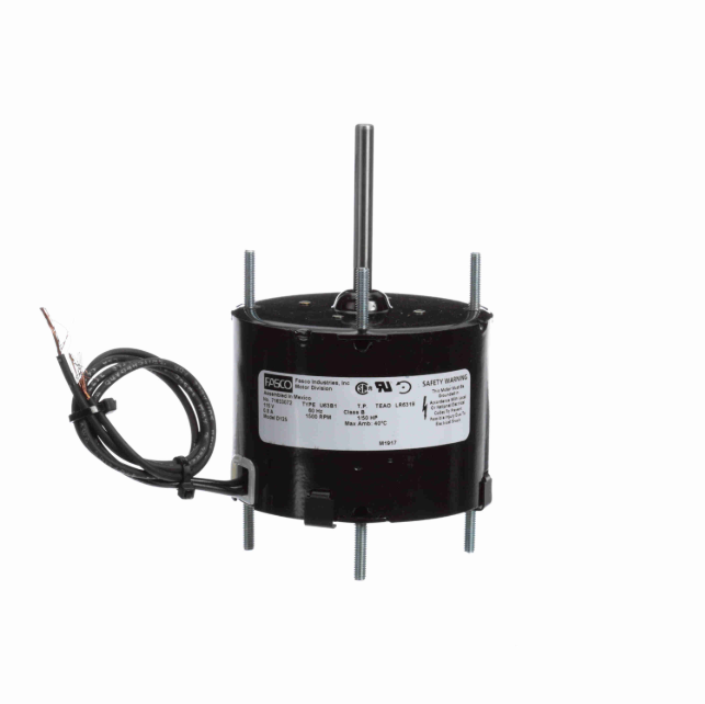 FASCO D125 Hvac Motor 1/50 Hp 1500 Rpm 115v 3.3 | AC7LUZ 38N567