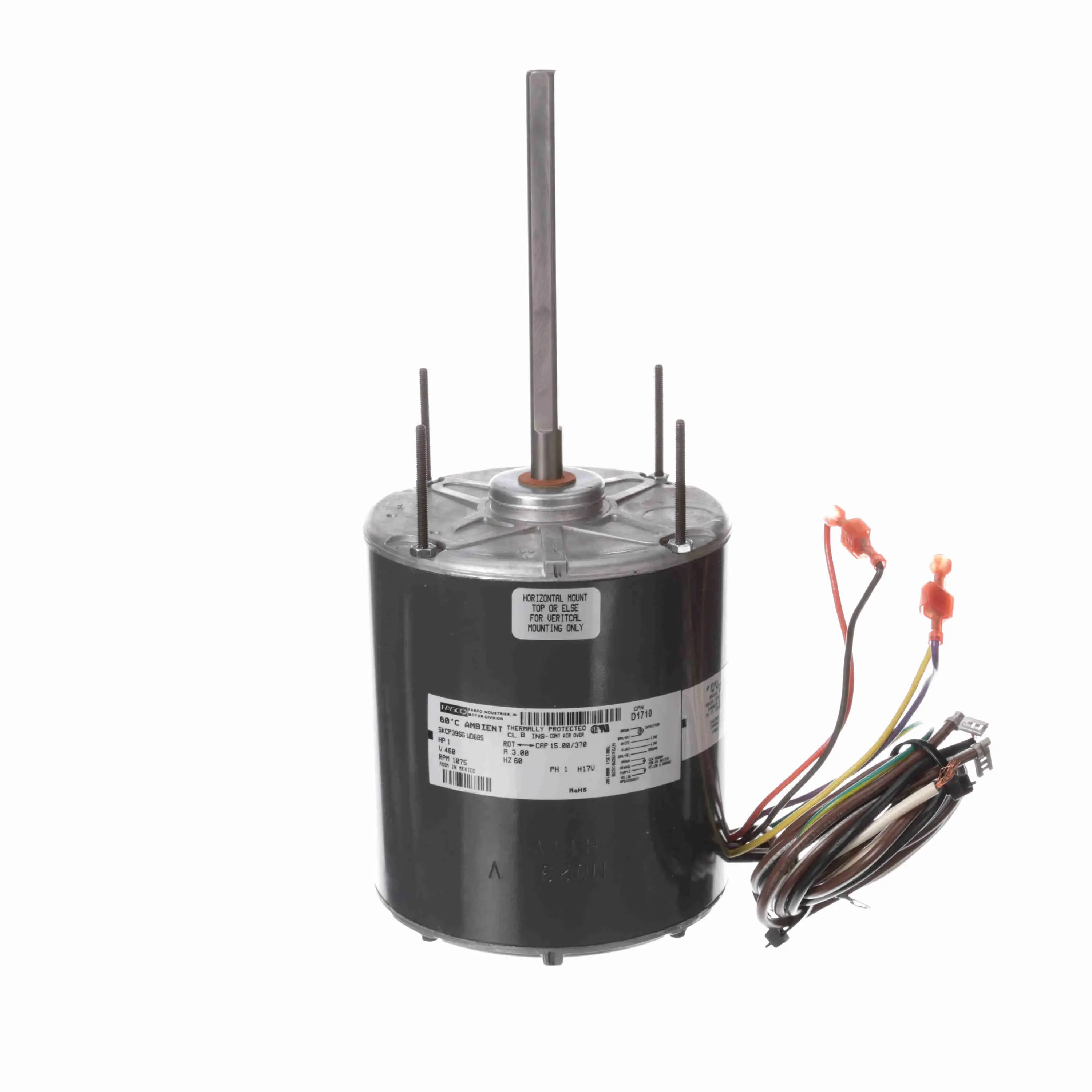 Condenser Fan Motor, 1 HP, 460 V