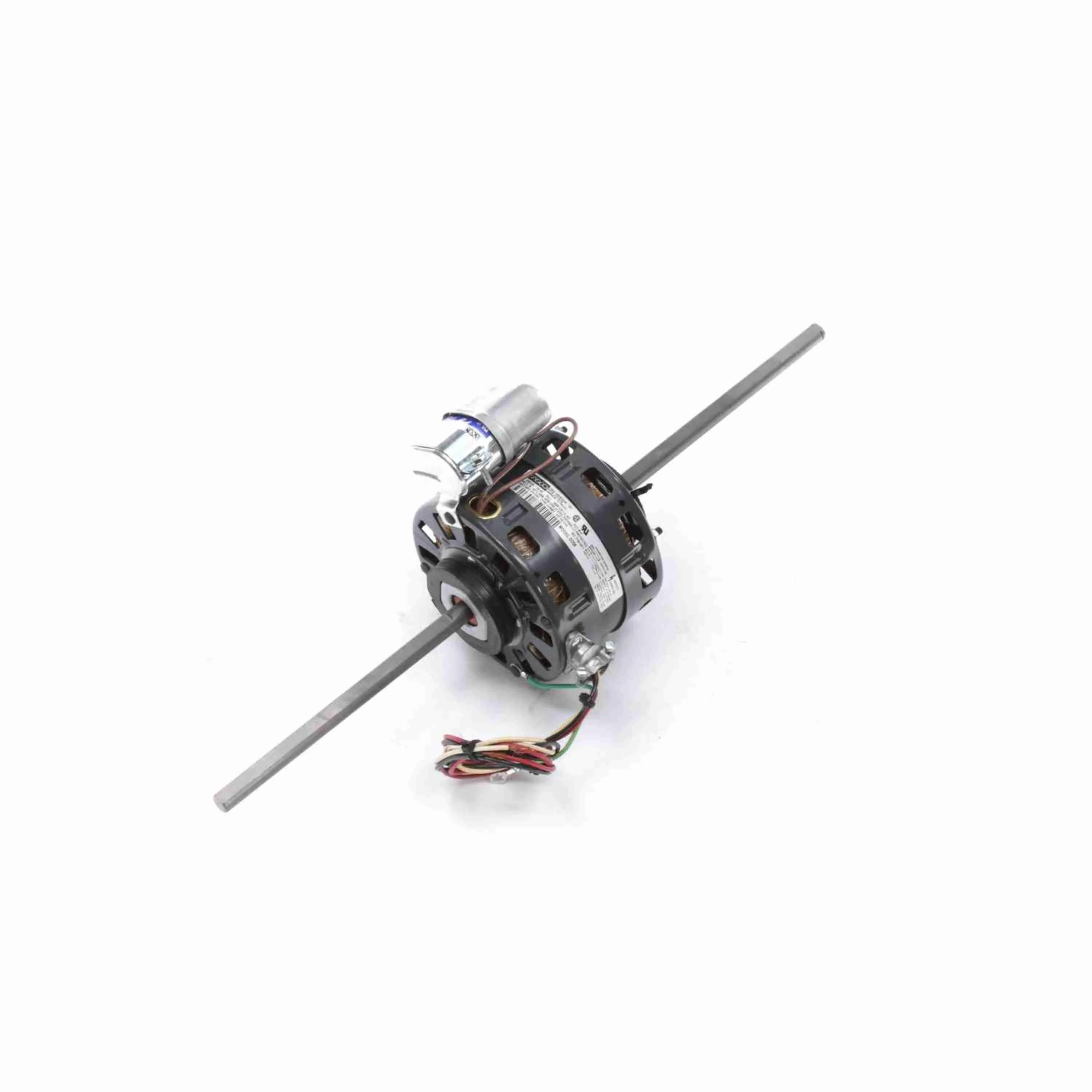 Air Conditioner Motor, 1/5,1/10 HP, 1 Phase, 60 Hz, 208-230 V, 1550 rpm, 2 Speed