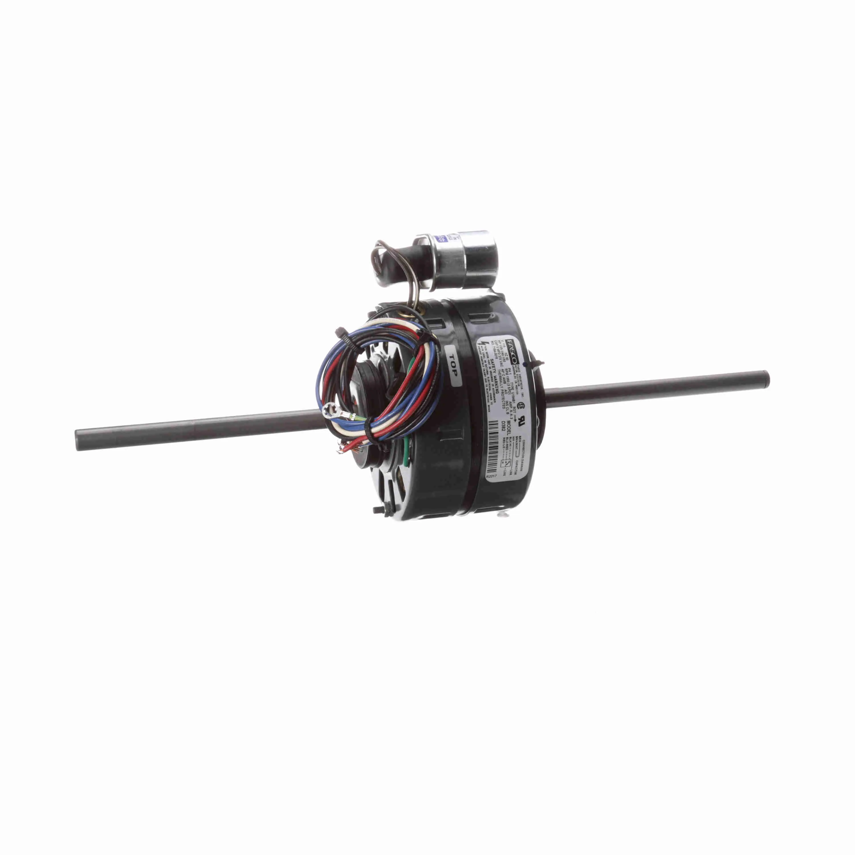 Air Conditioner Motor, 1/25-1/40-1/50 HP, 1 Phase, 60 Hz, 115 V, 1550 rpm, 3 Speed