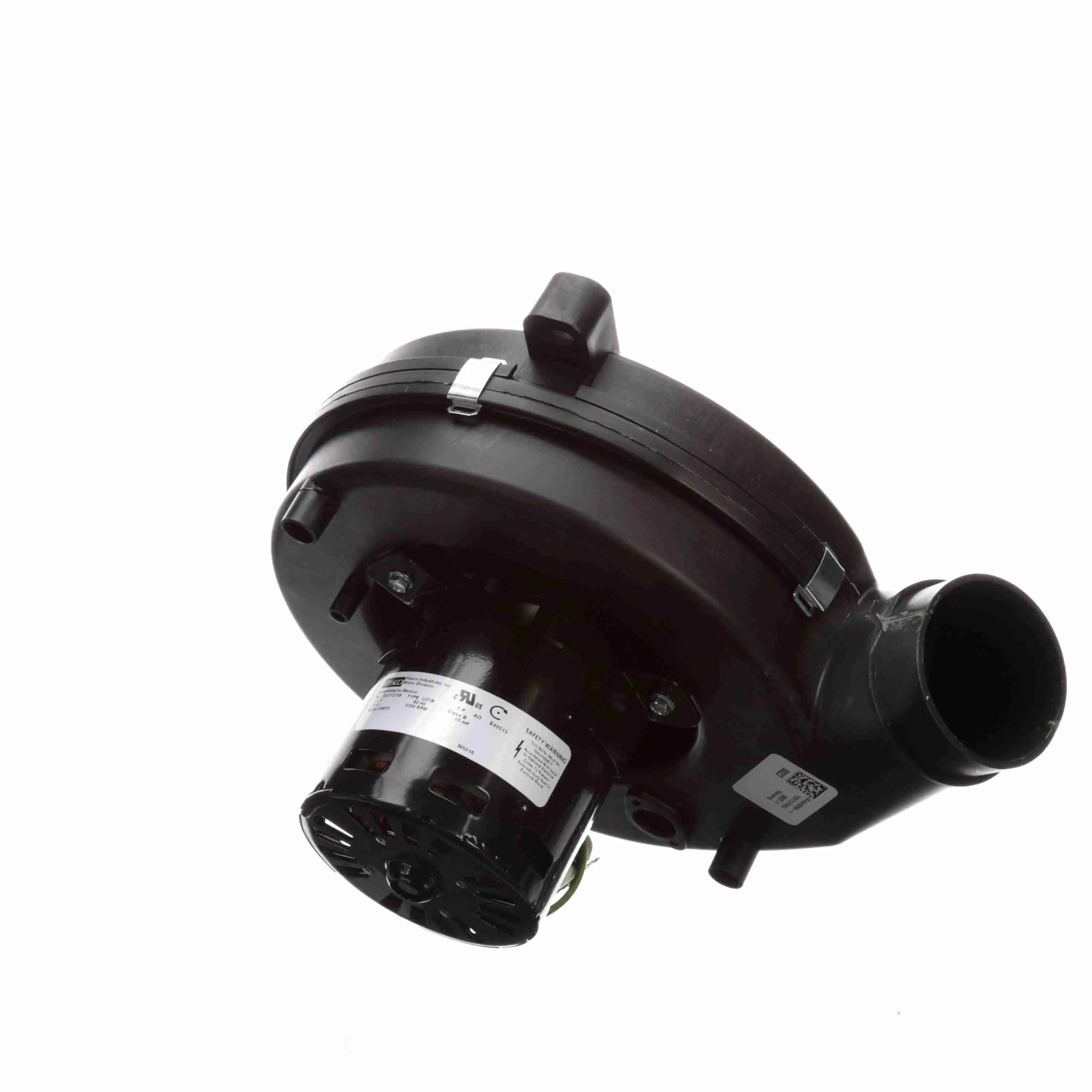 Round Outlet Shaded Pole Draft Inducer Blower, 115 V, No Flange