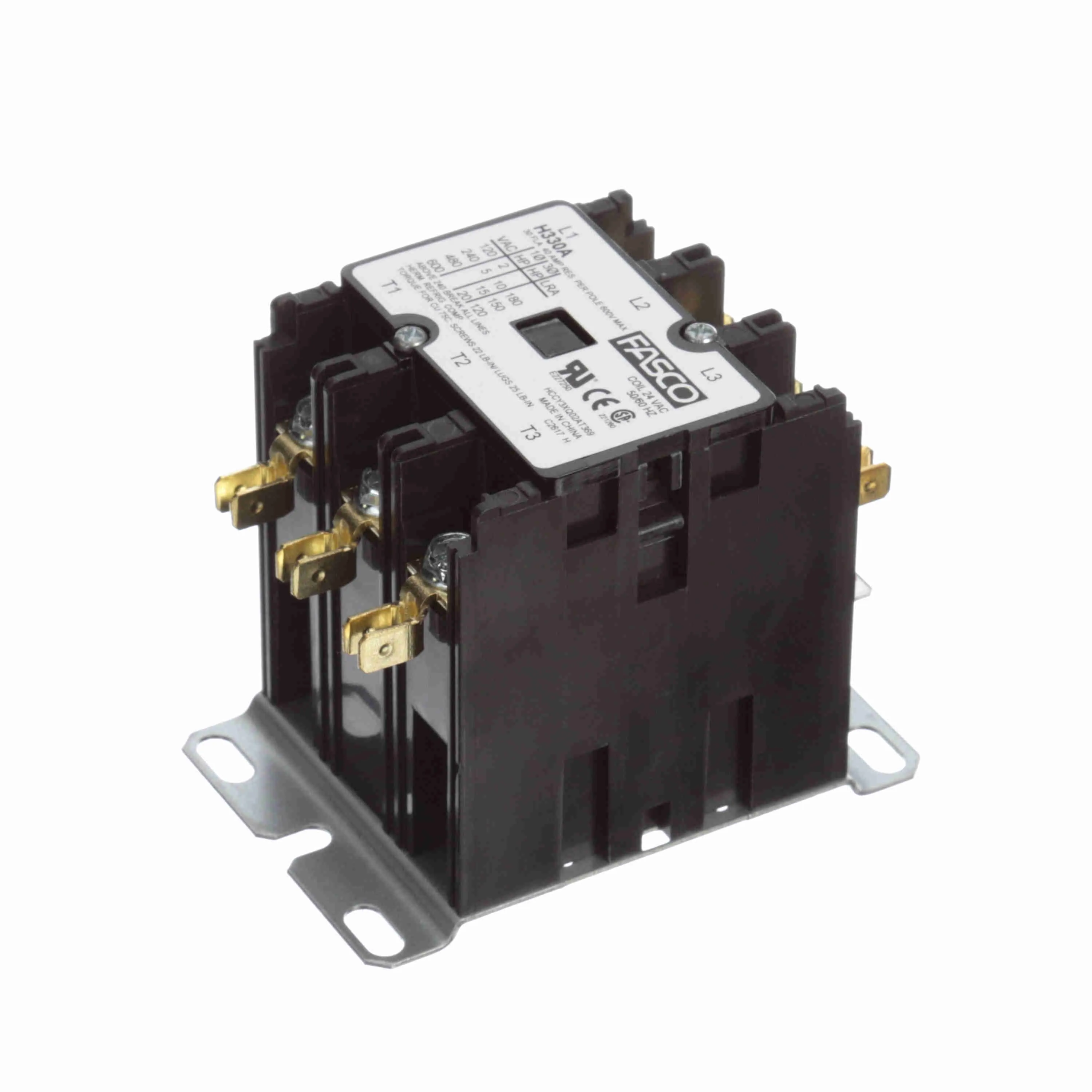 Contactor, 3 Pole, 30 A, 24 V