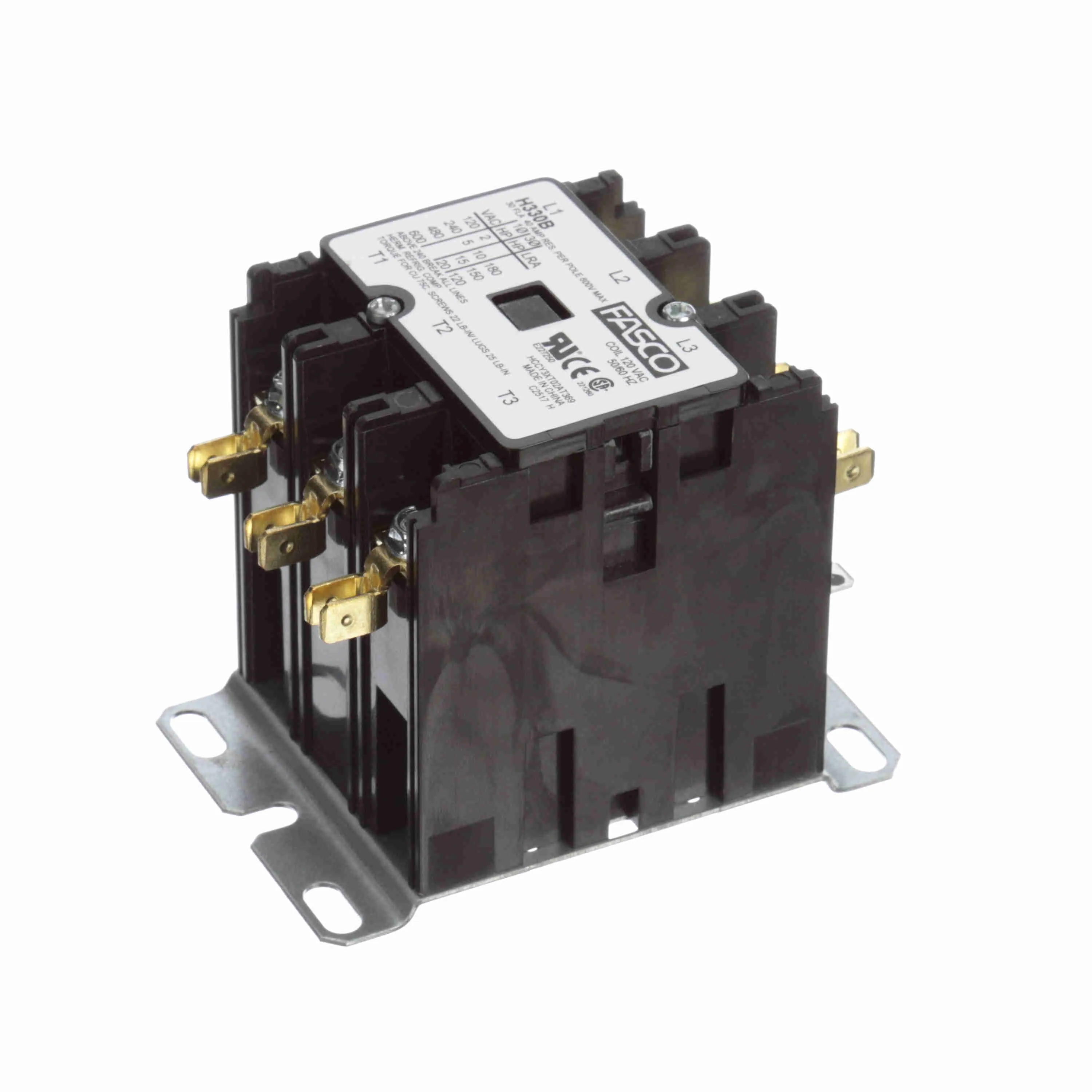 Contactor, 3 Pole, 30 A, 120 V