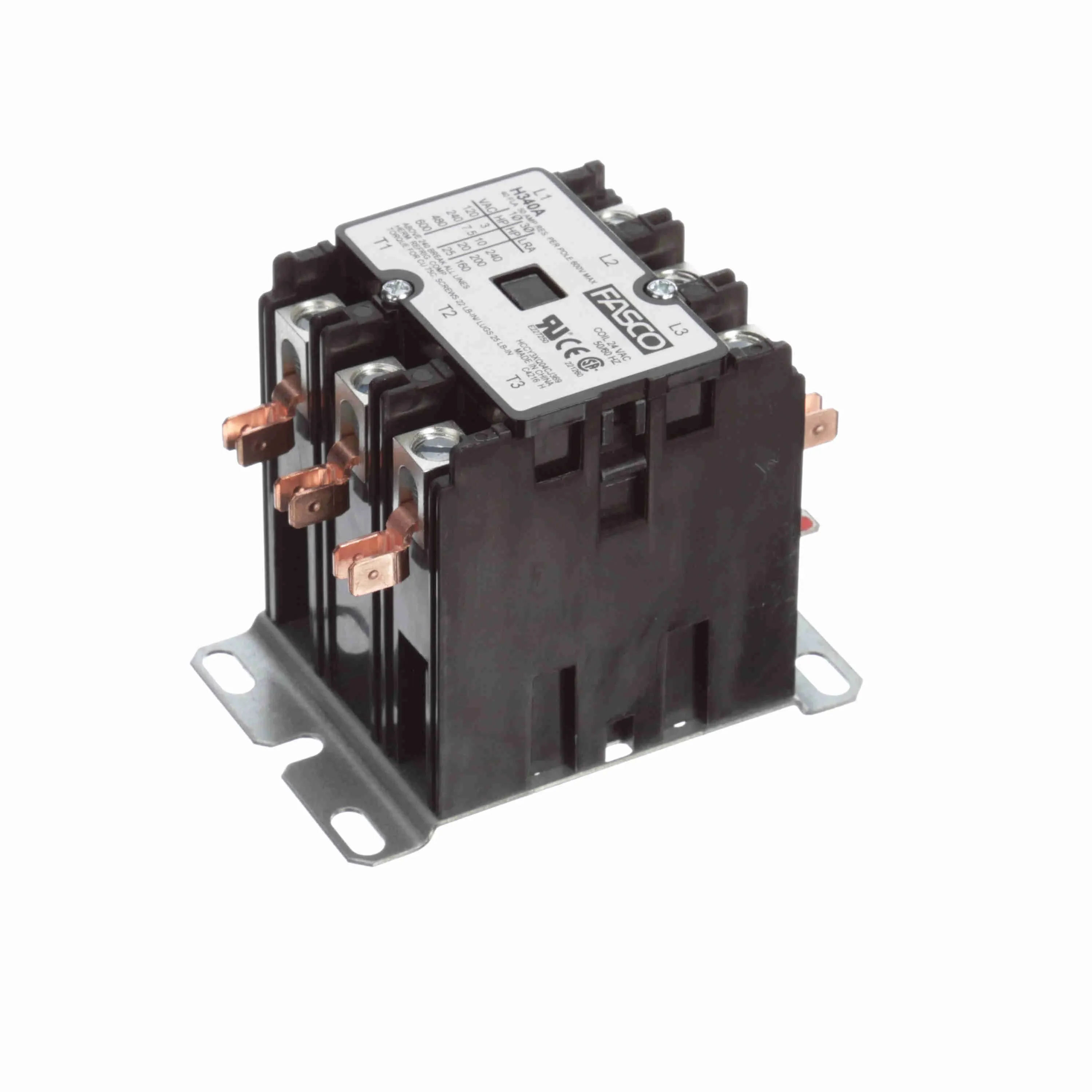 Contactor, 3 Pole, 40 A, 24 V
