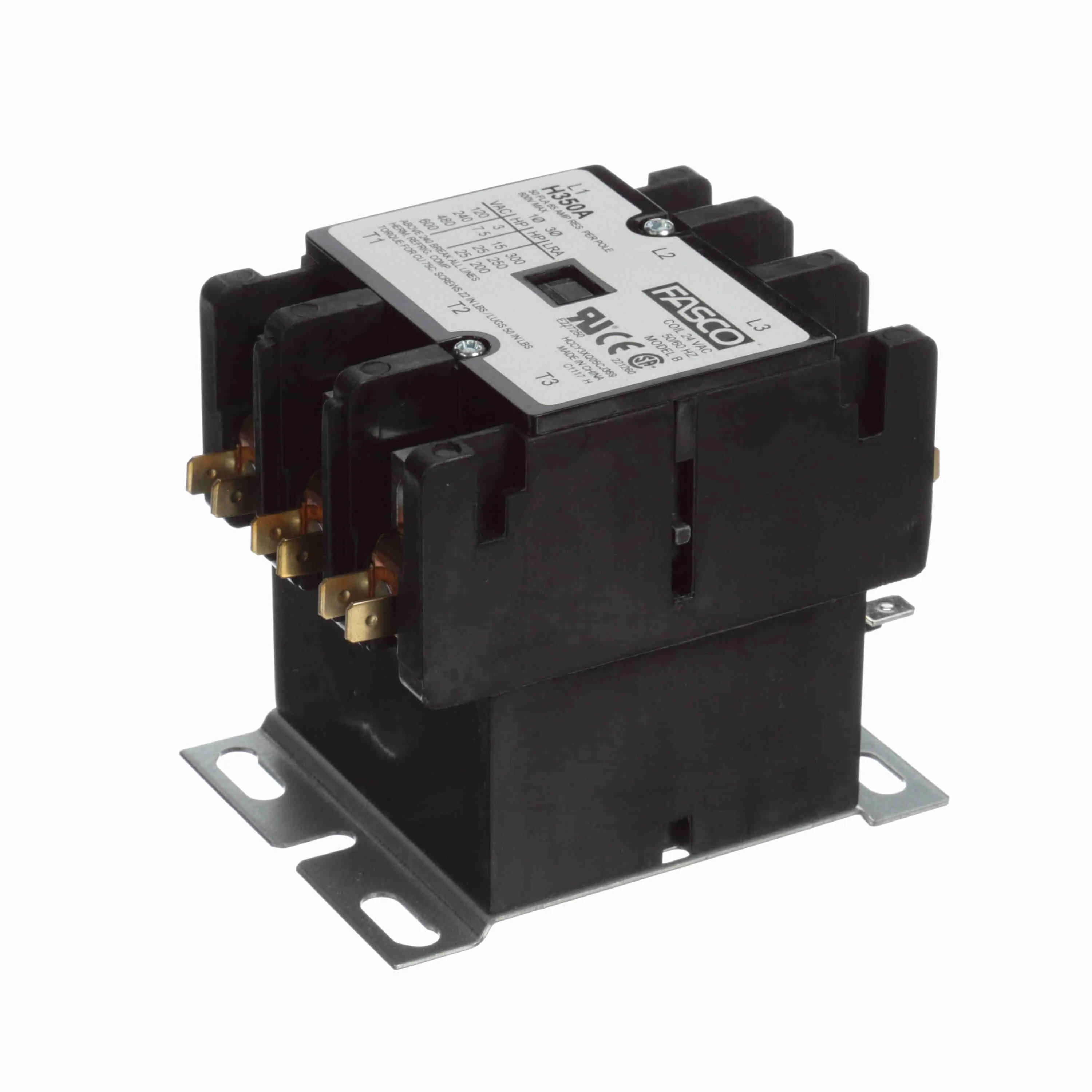 Contactor, 3 Pole, 50 A, 24 V