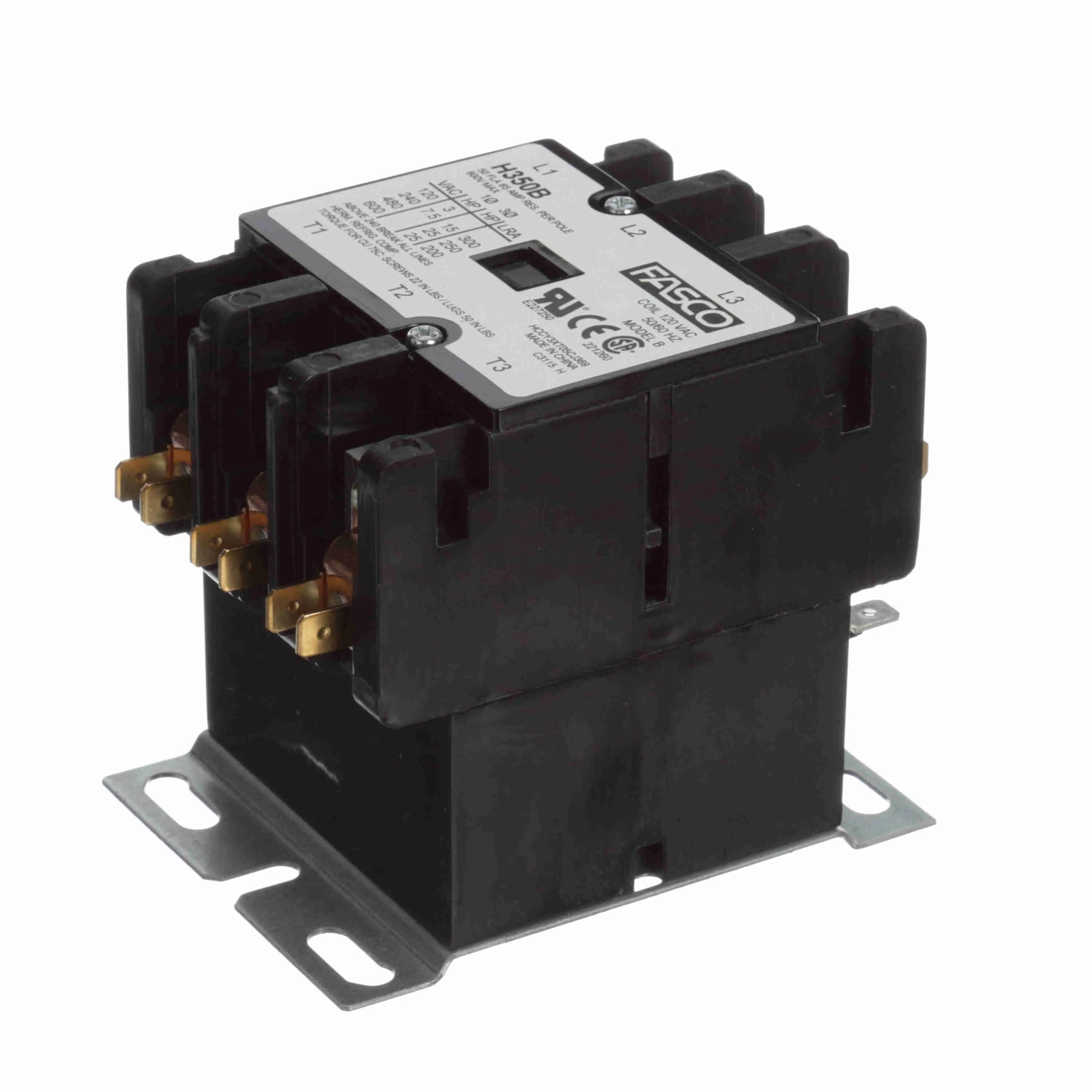 Contactor, 3 Pole, 50 A, 120 V