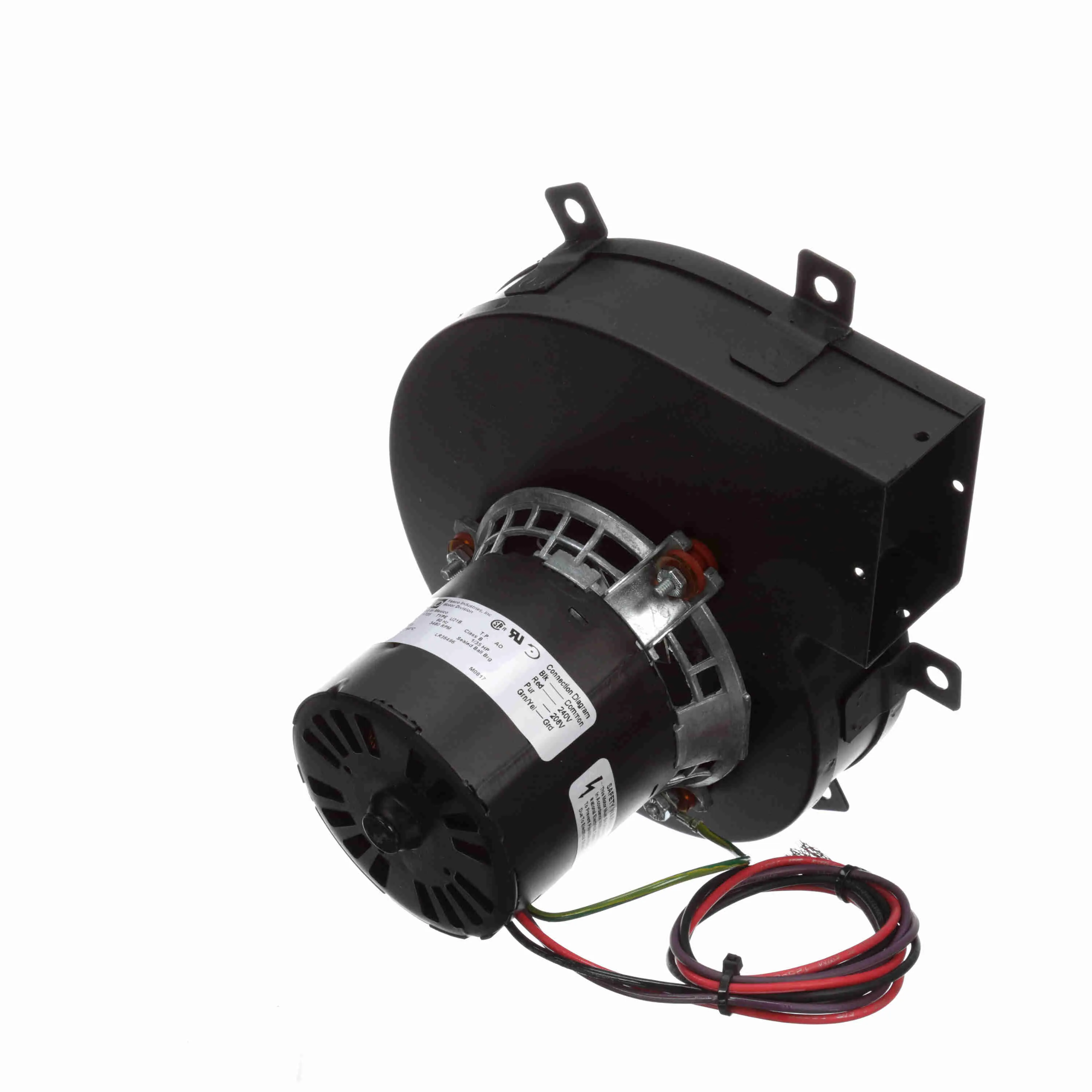 FASCO A193 OEM Blower, Rectangular, 4 1/4 Inch Wheel Dia., Shaded Pole Motor, 208/240V AC, Auto | CJ2XVE 45KC84