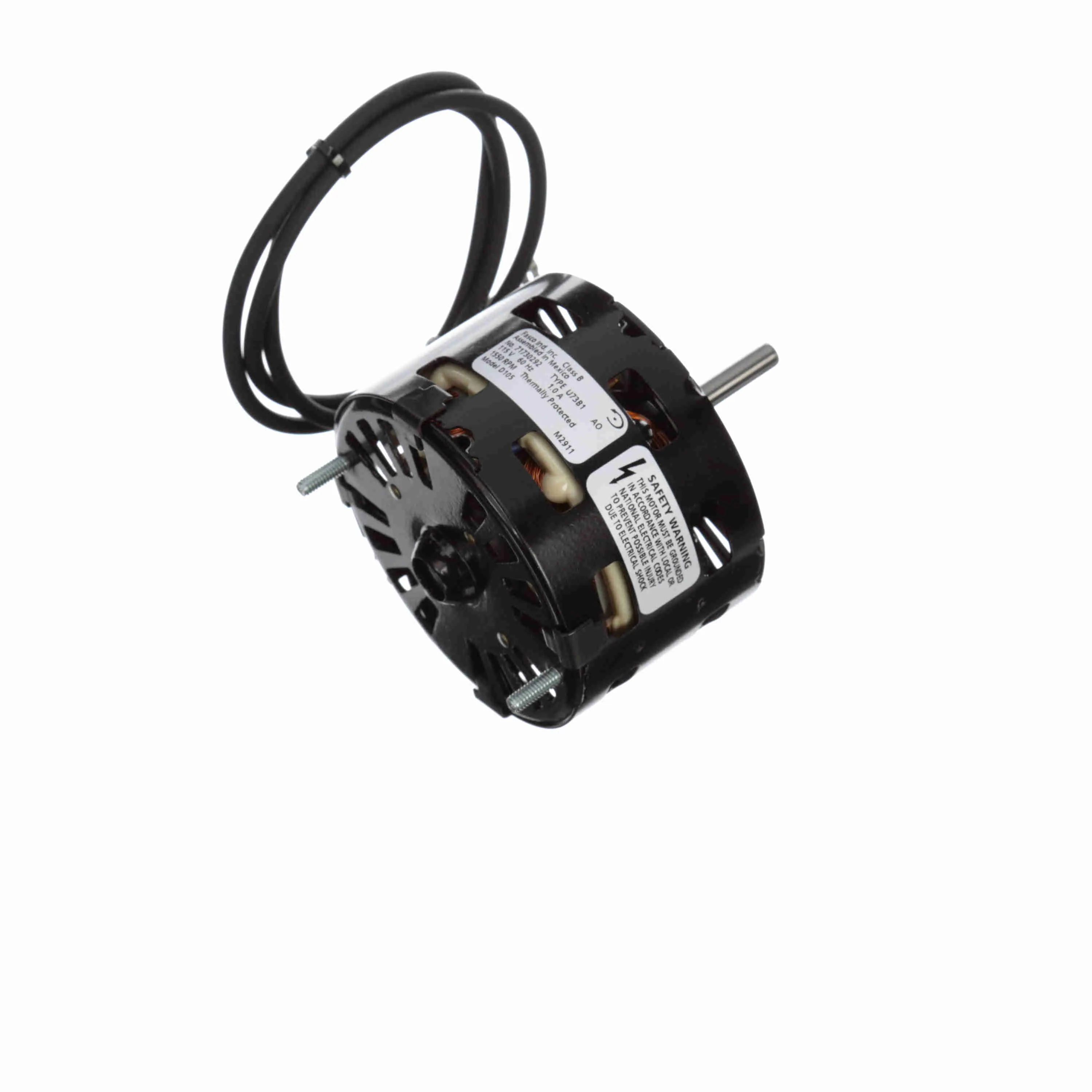 Fan and Blower Motor, 1/40 HP, 1 Phase, 60 Hz, 115 V, 1550 RPM, 1 Speed, 3.3 Inch Diameter