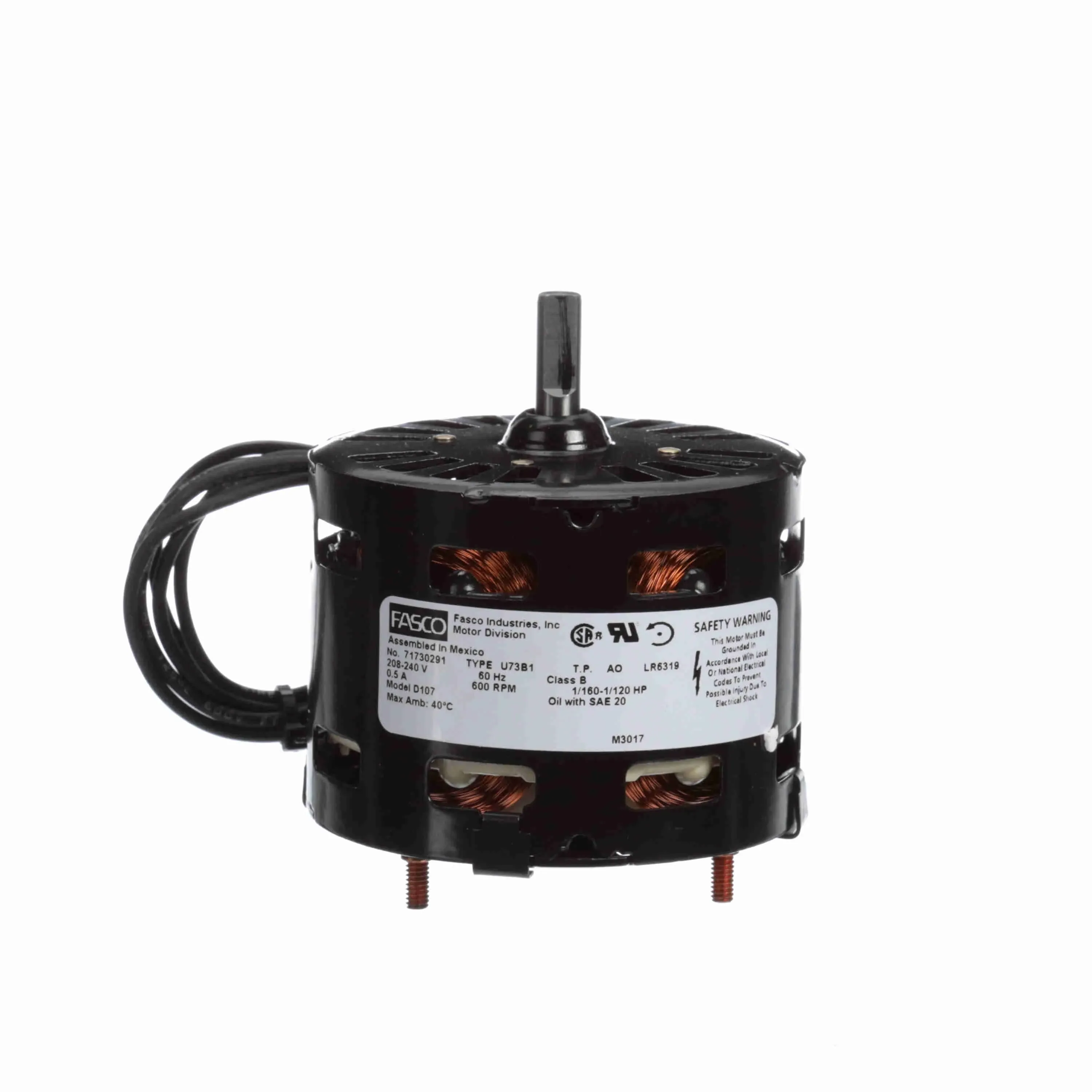 FASCO D107 Hvac 3.3 Inch Motor 1/115 Hp 208-240v Ccw | AC7LTE 38N526