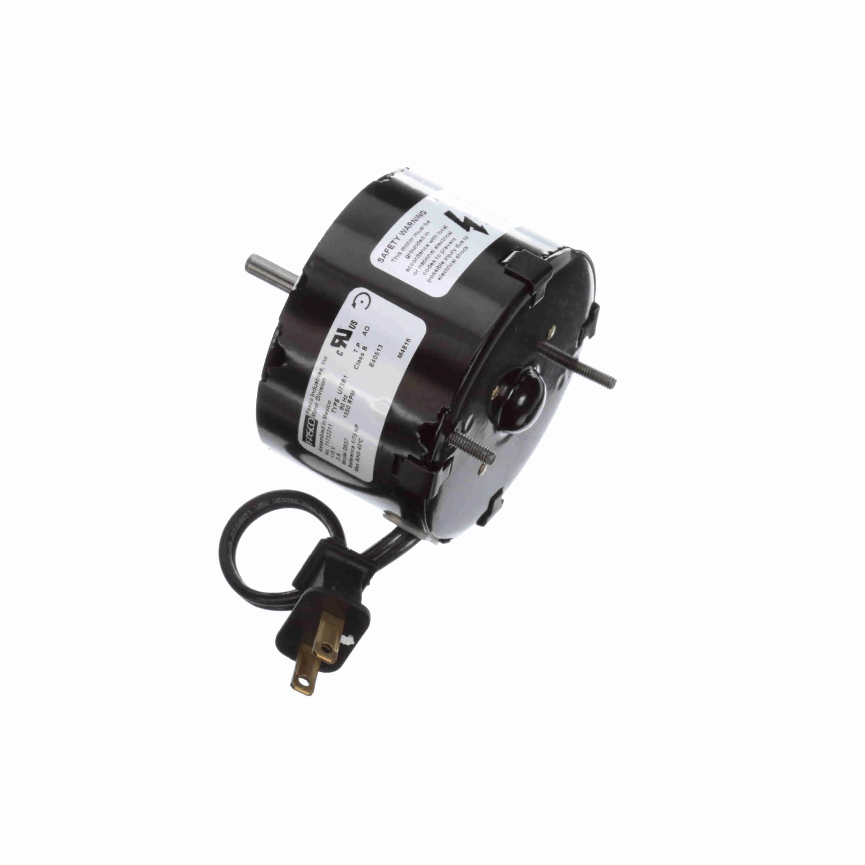 OEM Replacement Motor, 1/100 HP, 1550 RPM, 115V, TEAO