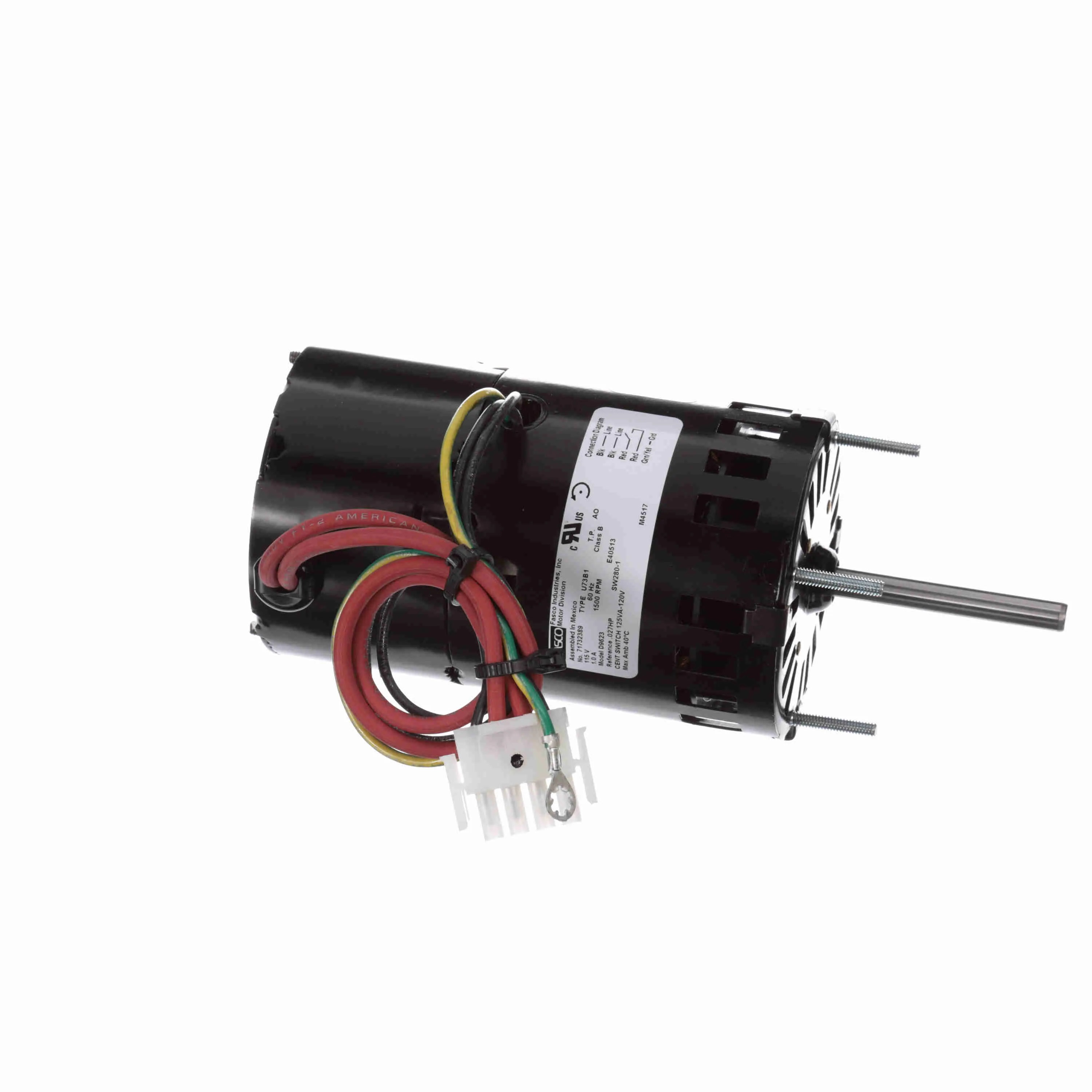 Motor, 1/40 HP, 115 V, 1500 RPM