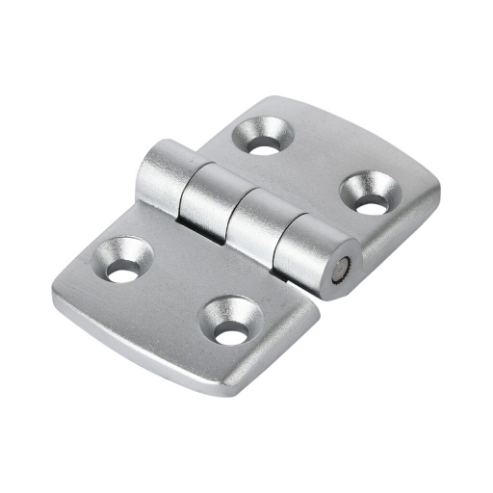 Non-Detachable Combination Hinge, Silver, Die-Cast Aluminum, Slot Size 8