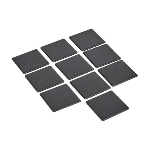 FATH 151236 End Cap, Black, 80 x 80mm, Glass-Filled Nylon, Slot Size 8, Pack Of 10 | CV7EZG