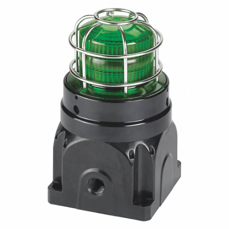 FEDERAL SIGNAL G-STR-230-D-G Strobe Light, Green, Xenon, 24 to 240VAC, 21 Joules, 10000 hr Lamp Life, Fresnel | CP4YEX 46KT89