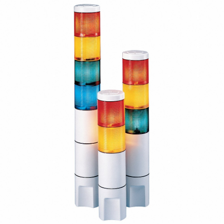 FEDERAL SIGNAL MSL2-120AR Status Indicator Light, Amber/Red, Incandescent Bulb, 120VAC, 7000 hr Lamp Life, 4X | CP4YBQ 3TCY7