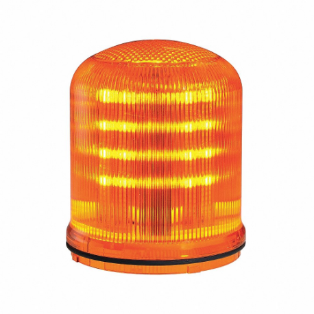 FEDERAL SIGNAL SLM100A Beacon Warning Light, Amber, LED, 12 to 24VAC/DC or 120 to 240VAC, 20 Candela | CP4YME 436M08