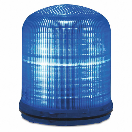 FEDERAL SIGNAL SLM100B Beacon Warning Light, Blue, LED, 12 to 24VAC/DC or 120 to 240VAC, 5 Candela | CP4YMM 436M09