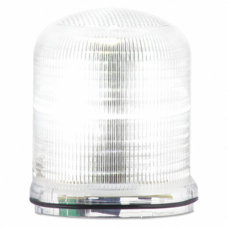 FEDERAL SIGNAL SLM100C Beacon Warning Light, Clear, LED, 12 to 24VAC/DC or 120 to 240VAC, 30 Candela | CP4YMV 436M10
