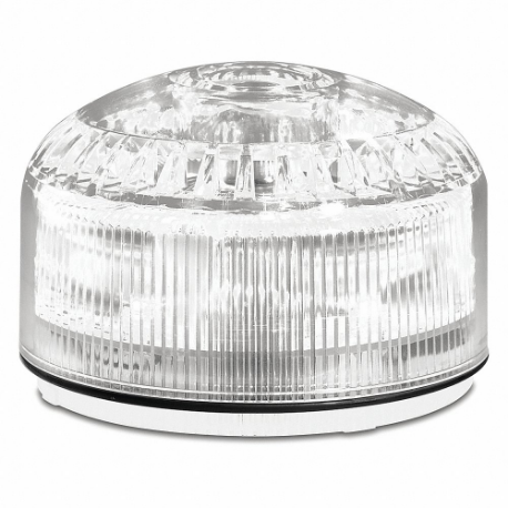 FEDERAL SIGNAL SLM500C Beacon Warning Sounder Light, Clear, LED, 12 to 24VAC/DC or 120 to 240VAC, Varies | CP4YJW 436M32