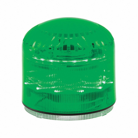 FEDERAL SIGNAL SLM600G Beacon Warning Sounder Light, Green, LED, 12 to 24VAC/DC or 120 to 240VAC, Varies | CP4YJY 436M38