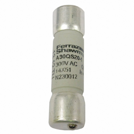 FERRAZ SHAWMUT A30QS20-1 Semiconductor Fuse, 20A, 300V AC, Cylindrical Body | CT3BEV 46C449