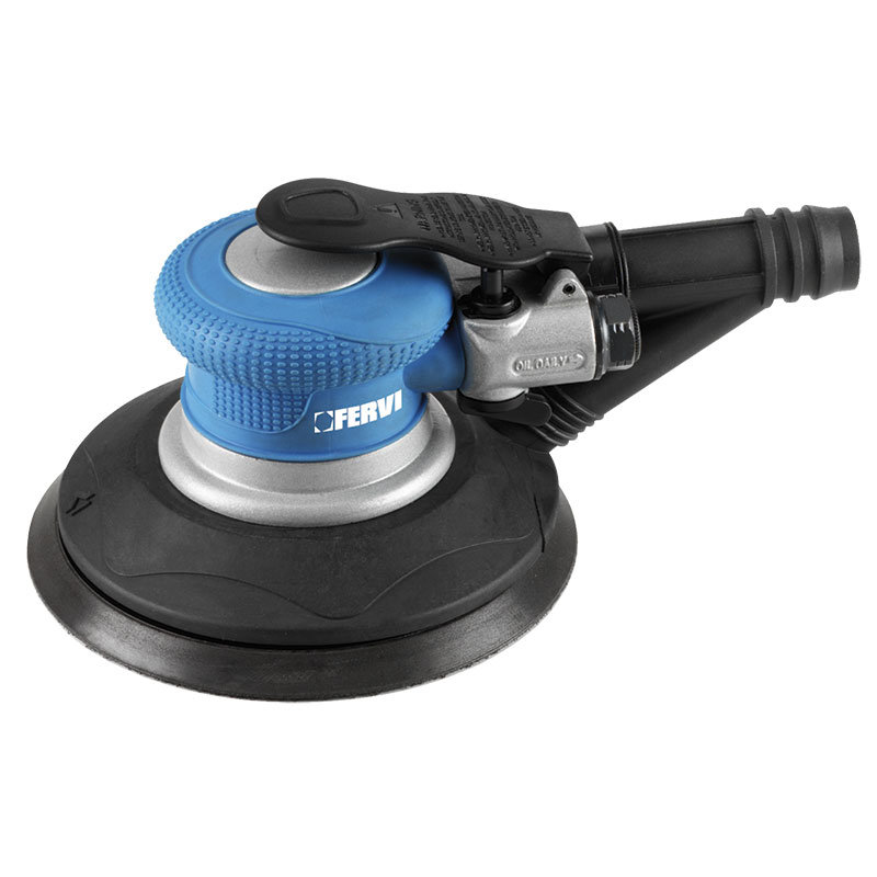 FERVI 0421 Air Orbit Sander, With Self-Integrated Suction, 3/16 Inch Orbit Size | CF3RJL