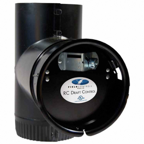 FIELD CONTROLS 6"RC/BT Barometric Damper, Natural Gas and Oil | CP4ZUM 45DX71